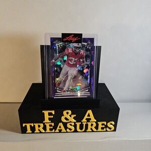 2022 Leaf Metal Draft Purple Cracked Ice TreVeyon Henderson 1/1 Unsigned Proof